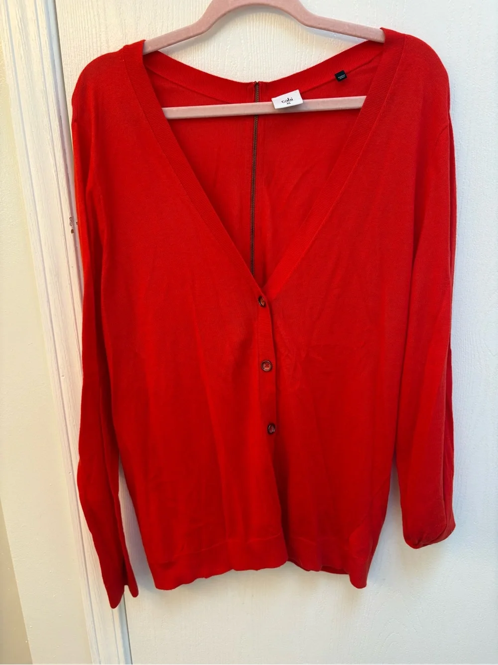 CAbi Cobblestone Lightweight Back Zip Cardigan Style Number 3155